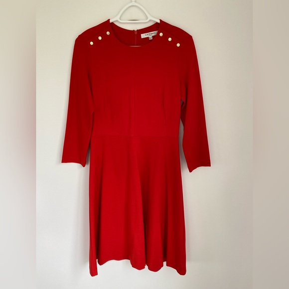 BNWOT LK Bennett UK size 10 US size 6 Red Dress - Picture 4 of 6